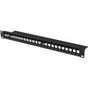 Lanberg Patch Panel PPKS-1024-B, 24 pesa, 19 tolli, 1U, must, ABS, plastmass