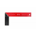 Koka meistaru tērauda mērlente ar alumīnija rokturi 350mm, divpusēja mm skala, AW29802, AWTOOLS