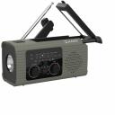Hawk Pārnēsājams kloķa radio HWRDI410GN, FM/AM, 5W, USB-C uzlāde, lukturis, SOS funkcija