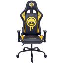 Subsonic Spēļu krēsls SA5609-BS1, 14.5kg, 53cm, 49cm, 123-133cm, dzeltena, melna, regulējams augstums, galvas atbalsts