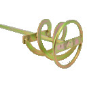 HEX Sienu Maisītājs 80x400mm, cinkots tērauds, HEX kāts, AW30450, AWTOOLS