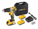 Impact drill 20V 2x2Ah Li-Ion, carbonless POWX00510 POWERPLUS X