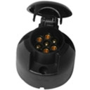 Piekabes kontaktligzda plastmasas 7 poli, (7PIN), 12V; WTYGN7PIN FRISTOM