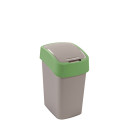 Atkritumu tvertne Flip Bin 25L sudraba/zaļa 0802171P80 CURVER