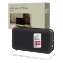 2000 W konvekcinis šildytuvas su trimis galios lygiais tinkamas 5–20 m² patalpoms juodas SG2000LED Mill