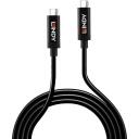 Lindy USB 3.1 C/C kaabel 43308, 5m, andmeedastus kuni 10Gbps, toetab DisplayPort 1.4, 8K 60Hz