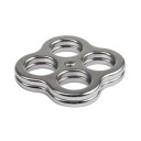 Varustuseplaat Maggi Rig, EDELRID, 4052285381097, Kande: 35kN, Sertifikaat: CNB/P 11.114 PfE, Materjal: Roostevaba teras, Aukude läbimõõt: 20mm