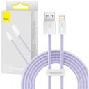 Baseus Dinaminis kabelis USB į Lightning, CALD000505, 2m, 2.4A, 480Mbps, ABS, didelio tankio pintas