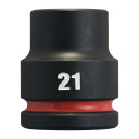SHOCKWAVE&trade; IMPACT DUTY TRIECIENIZTURĪGAS UZGRIEŽŅU MUCIŅAS, 21 MM 3/4" IMPACT SOCKET STD - 1PC, 4932480363 MILWAUKEE