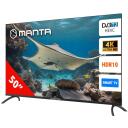 Manta televizors 50LUA123E, 50", 4K (3840 x 2160), 60 Hz, 24 W, DVB-T2, Android TV, HDR10, WiFi, 3xHDMI, 2xUSB