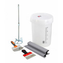 Drywall maisī&scaron;anas rīku komplekts 5 gab., 30L spainis, M14 maisī&scaron;anas lāpsta, AW30330BL, AWTOOLS