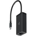 Sbox USB-C Gigabit tīkla adapteris H-994, 1 Gbps, 0,1 m, TYPE-C M, RJ-45 F, Cat 5e, melns