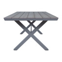 Galds CORINNA 180x100x74cm, gaiši pelēks 19510