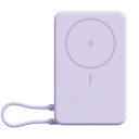 Kompaktne juhtmevaba magnetiline v&auml;line akupank 33W kiirlaadimise ja sisseehitatud alusega, 10000 mAh Magnetic Power Bank Purple BHR08PAGL Xiaomi