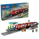 Lego Pilsētas tramvajs un stacija 60423, 811 elementu, 6 minifigūras, 10cm, 53cm, 5cm