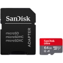 microSDXC memory card 64GB with SD adapter up to 140MB/s A1 Class 10 UHS-I SDSQUAB-064G-GN6MA SanDisk