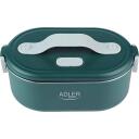 Adler Soojendatav toidukonteiner AD 4505g, 0.8 L, Roostevaba teras/Plastik, Roheline, Soojendab kuni 70&deg;C