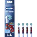 Oral-B Rezerves zobu birstes uzgaļi EB10 4 refill Spiderman, 4 uzgaļi, bērniem, mīksti sari, mini izmērs, multicolor
