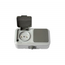 Электр. блок PRALESKA v / a, с заземлением, 1т., IP54, серый BYLECTRICA