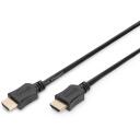 Digitus HDMI augstas ātruma savienojuma kabelis AK-330107-100-S, 10m, 3D pārraide, melns, HDMI - vīrie&scaron;u