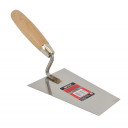 Nerūsējo&scaron;ā tērauda trapezoidāla lāpstiņa 140mm, koka rokturis, AW30251, Polija