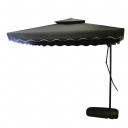 Saulessargs ar pamatni 2.5m melns, 300556, 4Living