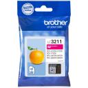 Brother Tintes kasetne LC3211M, 200 lappuses, fuksīna, 1 iepakojums, oriģināls