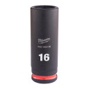 SHOCKWAVE&trade; IMPACT DUTY TRIECIENIZTURĪGAS UZGRIEŽŅU MUCIŅAS, 16 MM 3/8" IMPACT SOCKET DEEP - 1 PC, 4932480290 MILWAUKEE