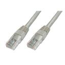 Digitus patch kabelis DK-1512-100, 10m, pelēks, RJ-45 vīrie&scaron;u savienotājs, U-UTP, booted