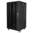 Lanberg Vaba seisev kapp FF01-6622-12B, 600x600mm, 22U, 800kg, IP20, 4 vertikaalset riba, 2 ventilaatorit