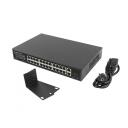 Lanberg komutators RSGE-24P-2GE-2S-360, 24x1GB PoE+, 2xGB, 2xSFP, 360W, 56 Gb/s, 4 kV pārsprieguma aizsardzība