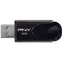 PNY USB m&auml;lupulk 4 FD16GATT4-EF, 16 GB, USB 2.0, 25 MB/s, 8 MB/s, must, &uuml;hilduv Windowsiga
