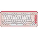 Logitech Juhtmevaba klaviatuur POP Icon Keys 920-013073, Bluetooth, roosa, kohandatavad klahvid, Easy-Switch, QWERTY US