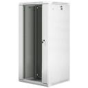 Lanberg Seinale kinnitatav rack WF01-6627-10S, 600x600mm, 27U, 60kg, IP20, klaasuks, 4 vertikaalset riba, 2 ventilaatori pesa