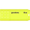 Goodram Pendrive UME2 8GB USB 2.0 UME2-0080Y0R11, 8GB, 20MB/s, 5MB/s, geltona, USB 2.0, raktų pakabuko anga