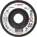 Шлифовальный, лепестковый диск X-LOCK X571 115 мм; K40 2608619197 BOSCH
