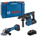 Bosch Akumuliatorinis įrankių rinkinys 0615990N33, 18 V, 5.5 Ah, 5 vnt., 2 akumuliatoriai, 1 greitis, 4350 sukimo momentas