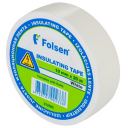 Лента изоляционная 19мм x 20м белая ПВХ FOLSEN