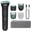 Philips триммер для тела BG7470/15 2D гибкая головка, двойная система стрижки и бритья, 120 мин работы, 4 насадки, черный