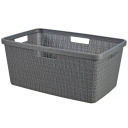 Pesukorv džuut 46L 59x39x26cm tumehall 0808091G44 Curver