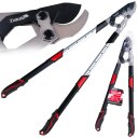 Teleskoopilised oksakäärid hammasratta ja möödaviigu teraga Tvardy T07425 730-970mm 65Mn PTFE