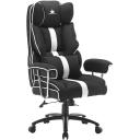White Shark Spēļu krēsls LE MANS B-W, 49&ndash;57cm, 90&deg;&ndash;135&deg;, 120kg, koka rāmis, 60mm riteņi, regulējams augstums