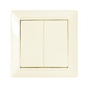 Slēdzis STILJ z/a, 2 taustiņi, ziloņk. BYLECTRICA