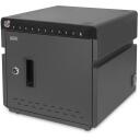 Digitus Mobilais galda uzlādes skapis portatīvajiem datoriem/plan&scaron;etdatoriem līdz 14' DN-45004, 10 USB, 5/9/12 V, melns