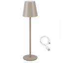 Beper Galda lampa P207ILI205, 3W, 1xLED, pelēka, regulējama gaismas temperatūra, aptum&scaron;o&scaron;ana, galda virsma