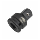 1/2" uz 3/4" ietekmes uzgaļa samazināšanas adapteris, CrMo tērauds, 50mm, 230g, AW38715BL, BLACK LINE