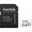 Sandisk карта памяти 64 ГБ MicroSDXC UHS-I, SDSQQNR-064G-GN6IA, 64 ГБ, 100 МБ/с, 40 МБ/с, U3, V30, Class 10, термостойкая