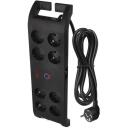 Emos &Uuml;levoolu kaitse P54252, 3 m, 1800 J, 8 &times; 2P + PE, 3680 W, 16 A, EMI/RFI filter, laste kaitse