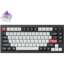 Keychron Klaviatūra Q1H-M1 75% bezvadu, RGB LED apgaismojums, Gateron magnētiskie slēdži, 1.8 m kabelis, 4000 mAh akumulators