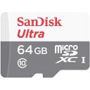 Sandisk карта памяти, SDSQUNR-064G-GN3MN, 64 ГБ, MicroSDXC, 100 МБ/с, водонепроницаемая, ударопрочная, UHS-I, класс 10